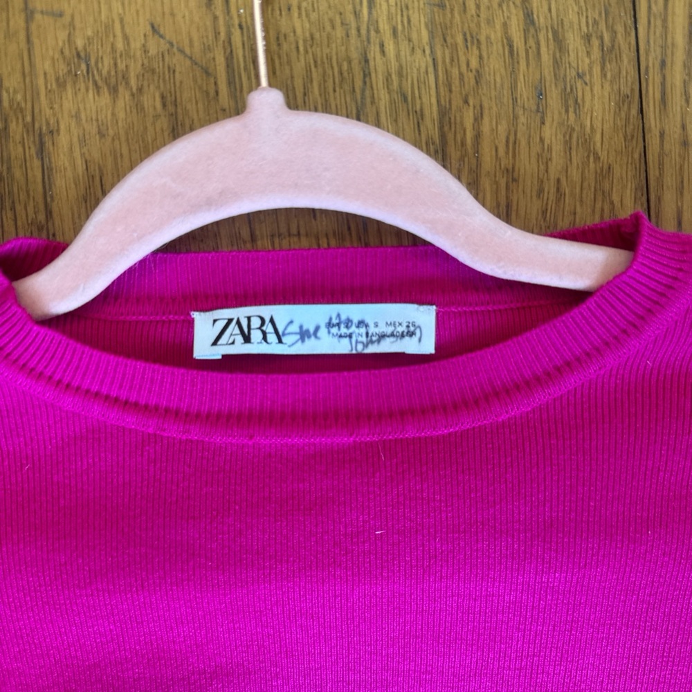 really cute zara pink baby tee - Picture 2 of 3
